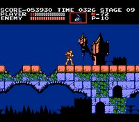 une photo d'Ã©cran de Castlevania sur Nintendo Nes